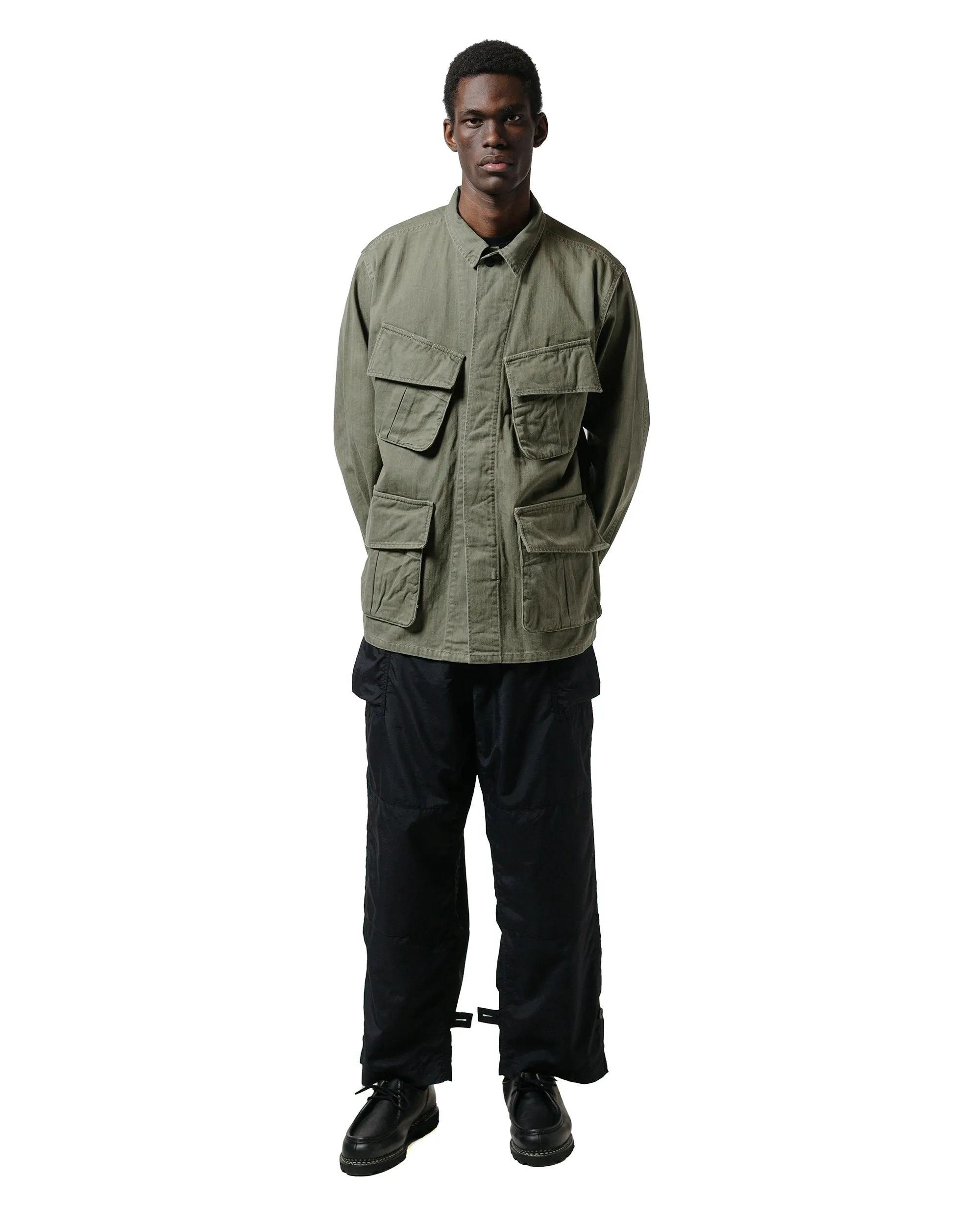 The Corona Utility CJ096 Corona Jungle Jacket SZ Military H.B.T Light OG w/ Bio-Wash