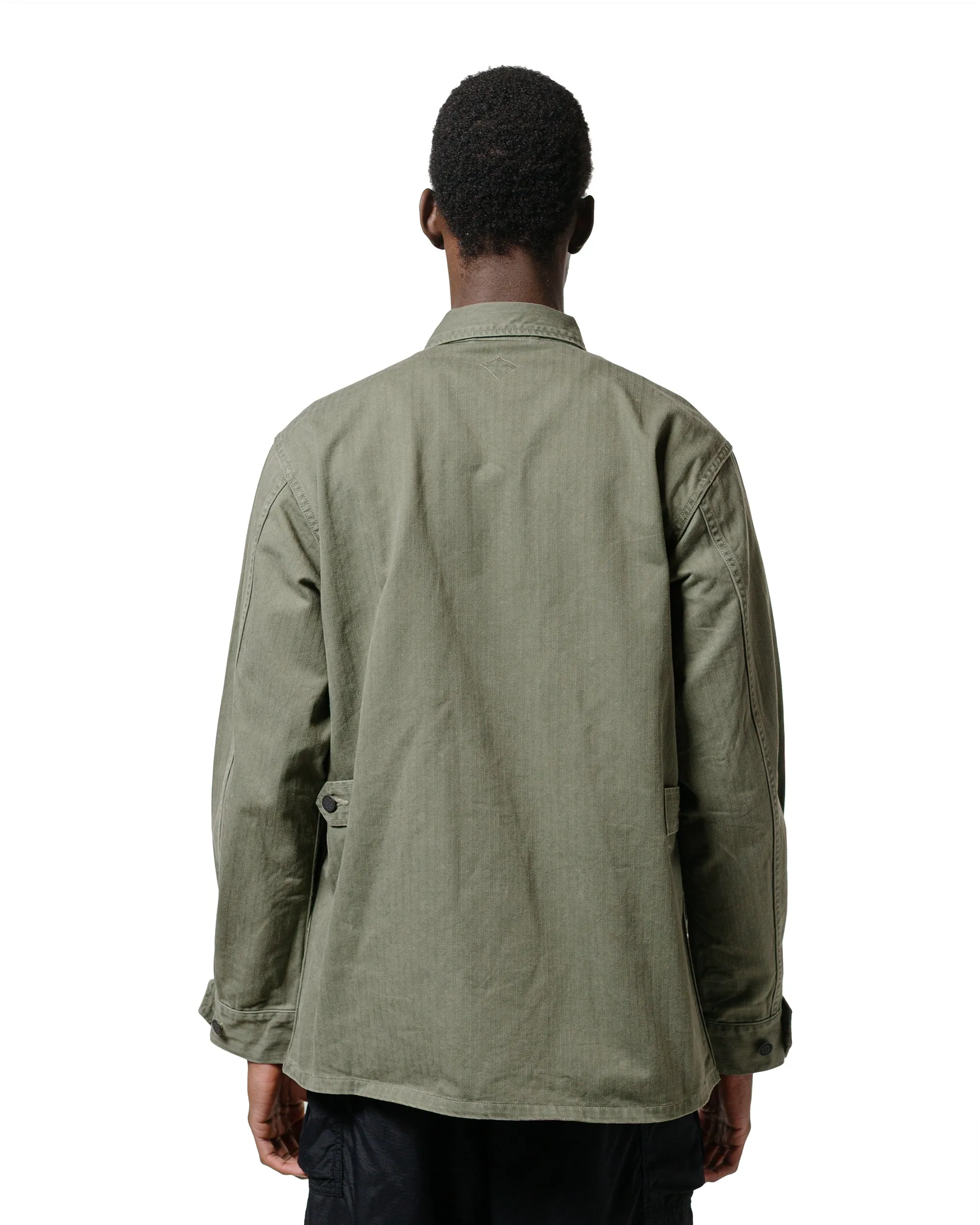 The Corona Utility CJ096 Corona Jungle Jacket SZ Military H.B.T Light OG w/ Bio-Wash