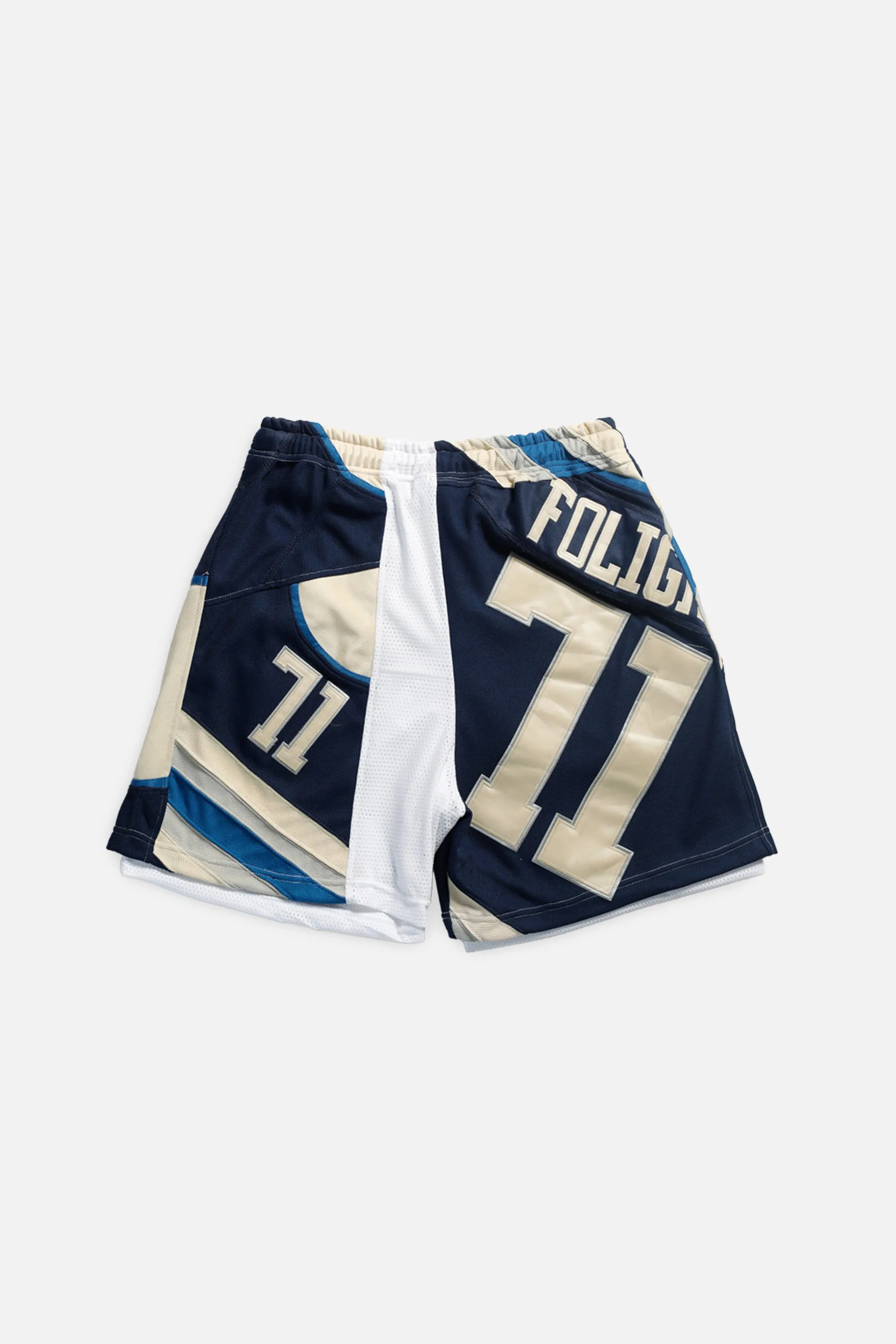 Unisex Rework Columbus Blue Jackets NHL Jersey Shorts - L