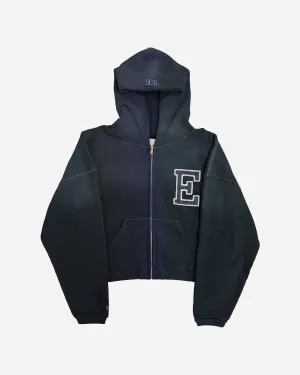 Varsity Oversized Zip-up Hoodie