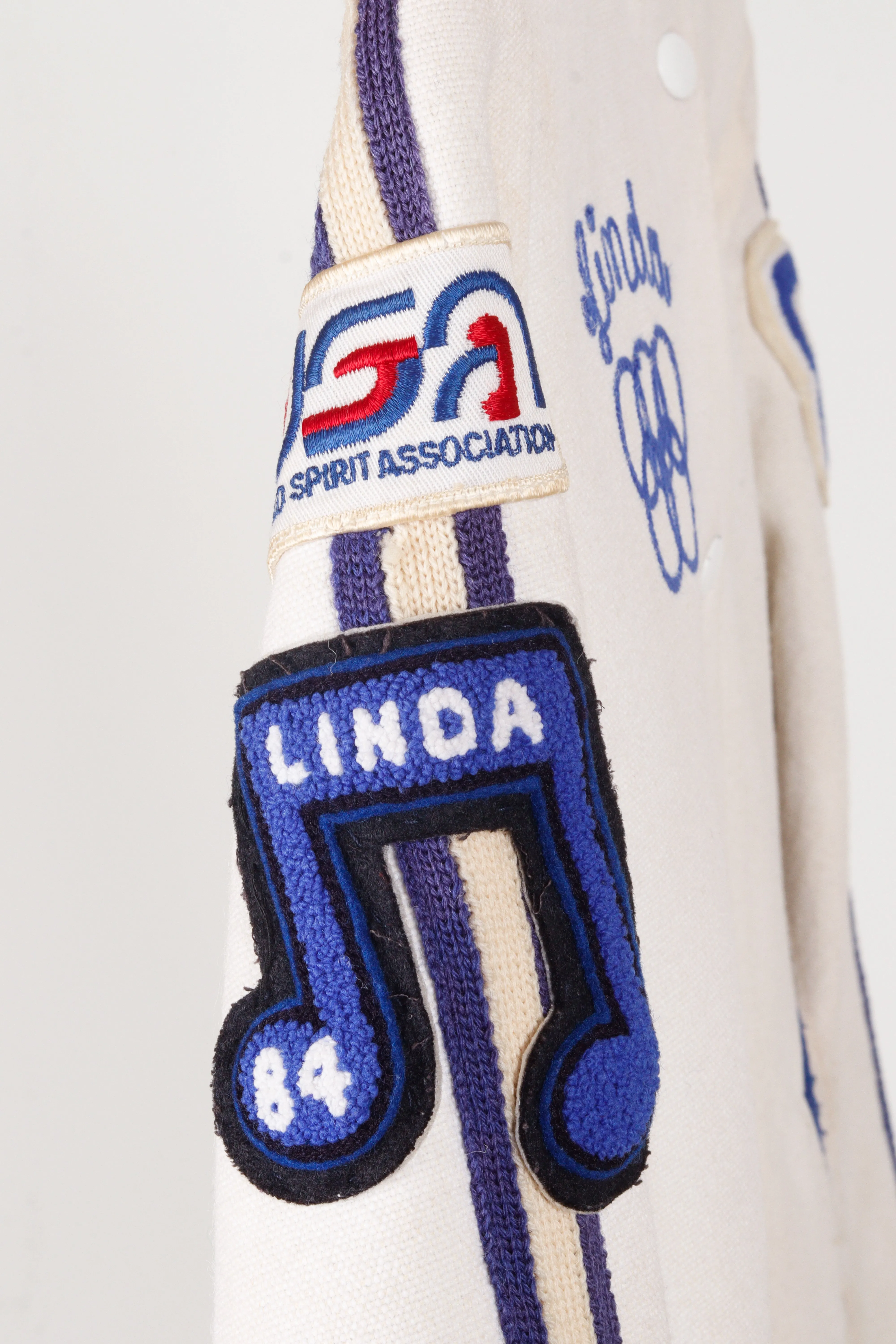 Vintage 1984 United Spirit Association 'Songs' Song Poms Varsity Jacket