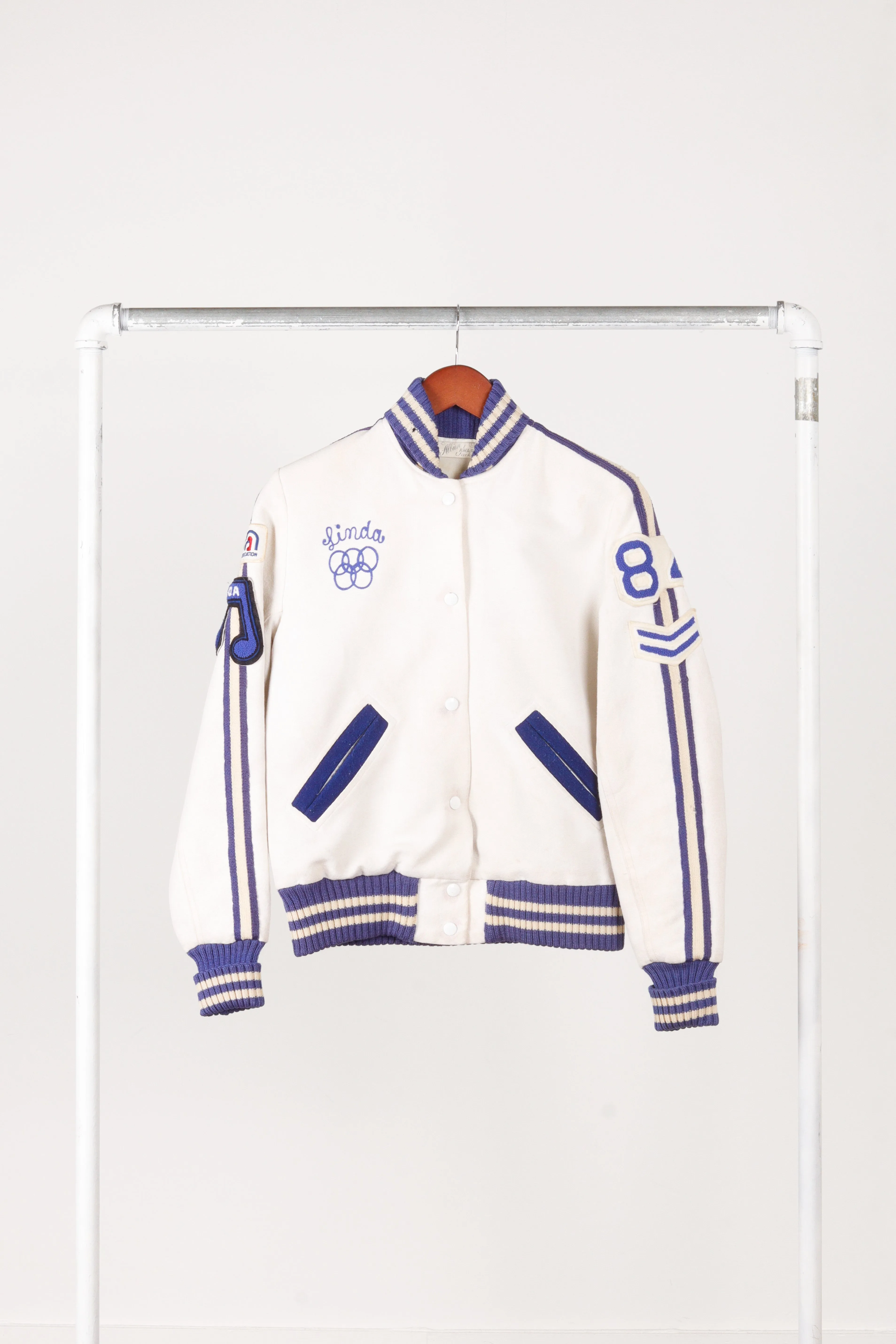 Vintage 1984 United Spirit Association 'Songs' Song Poms Varsity Jacket