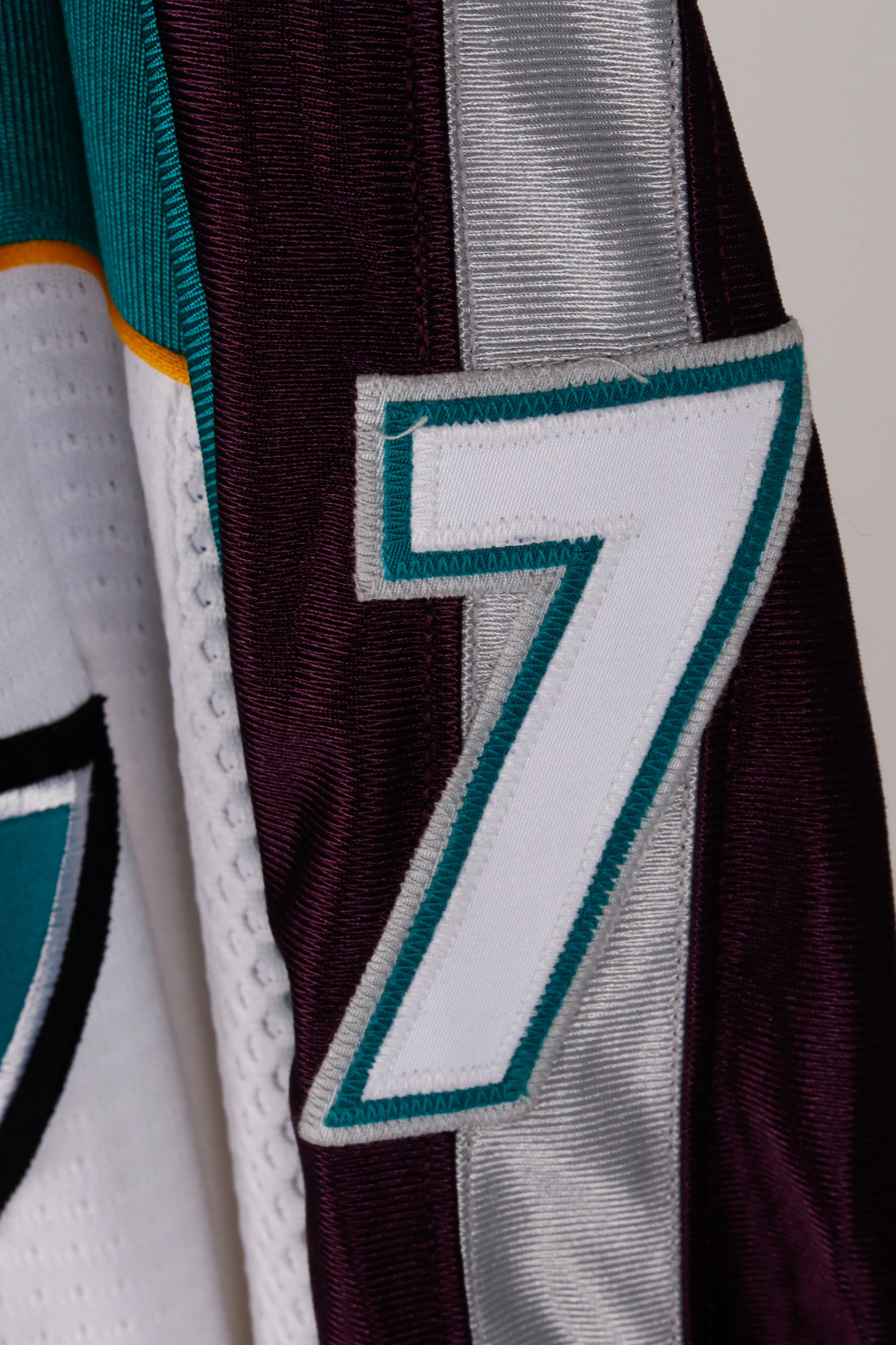 Vintage 1997 Nike Mighty Ducks of Anaheim 'Pavel Trnka 97 NHL Game One Japan' Jersey