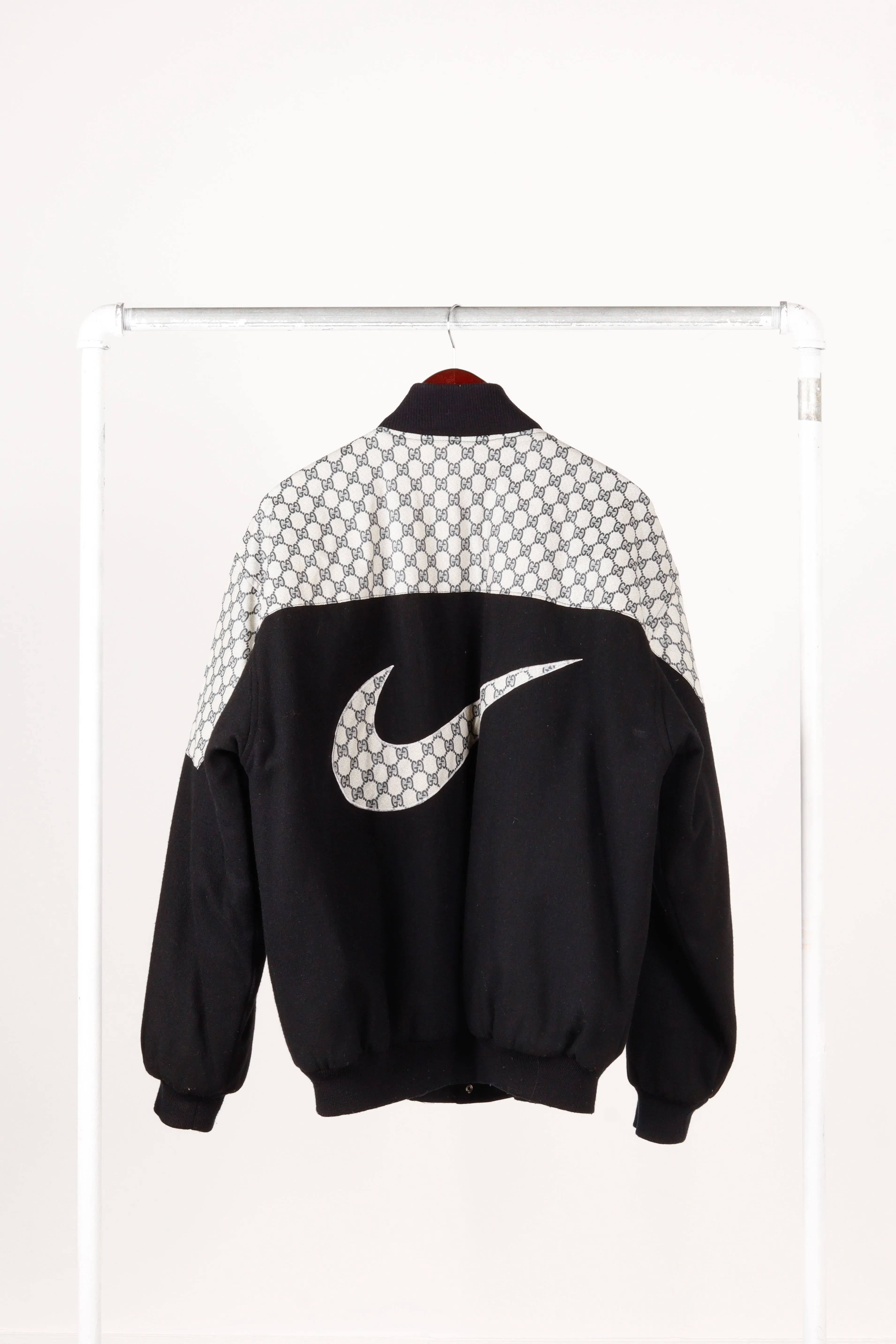 Vintage 90's Gucci x Nike 'Custom Bootleg Style' Wool Varsity Jacket