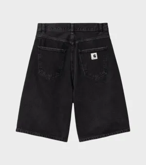 W Brandon Shorts Black Stone Washed