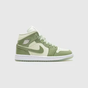 WMNS AIR JORDAN 1 MID SE OIL GREEN
